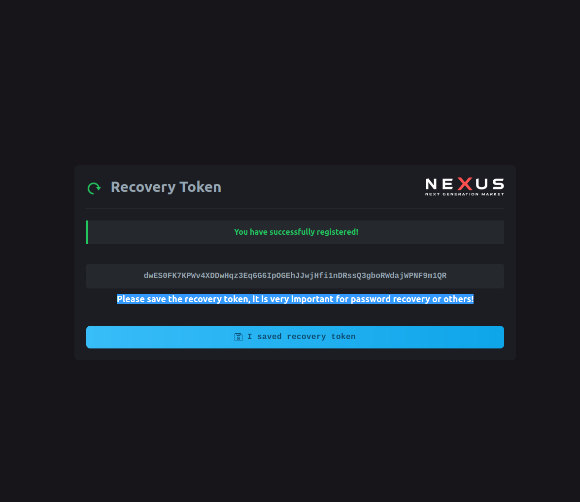 Token Display